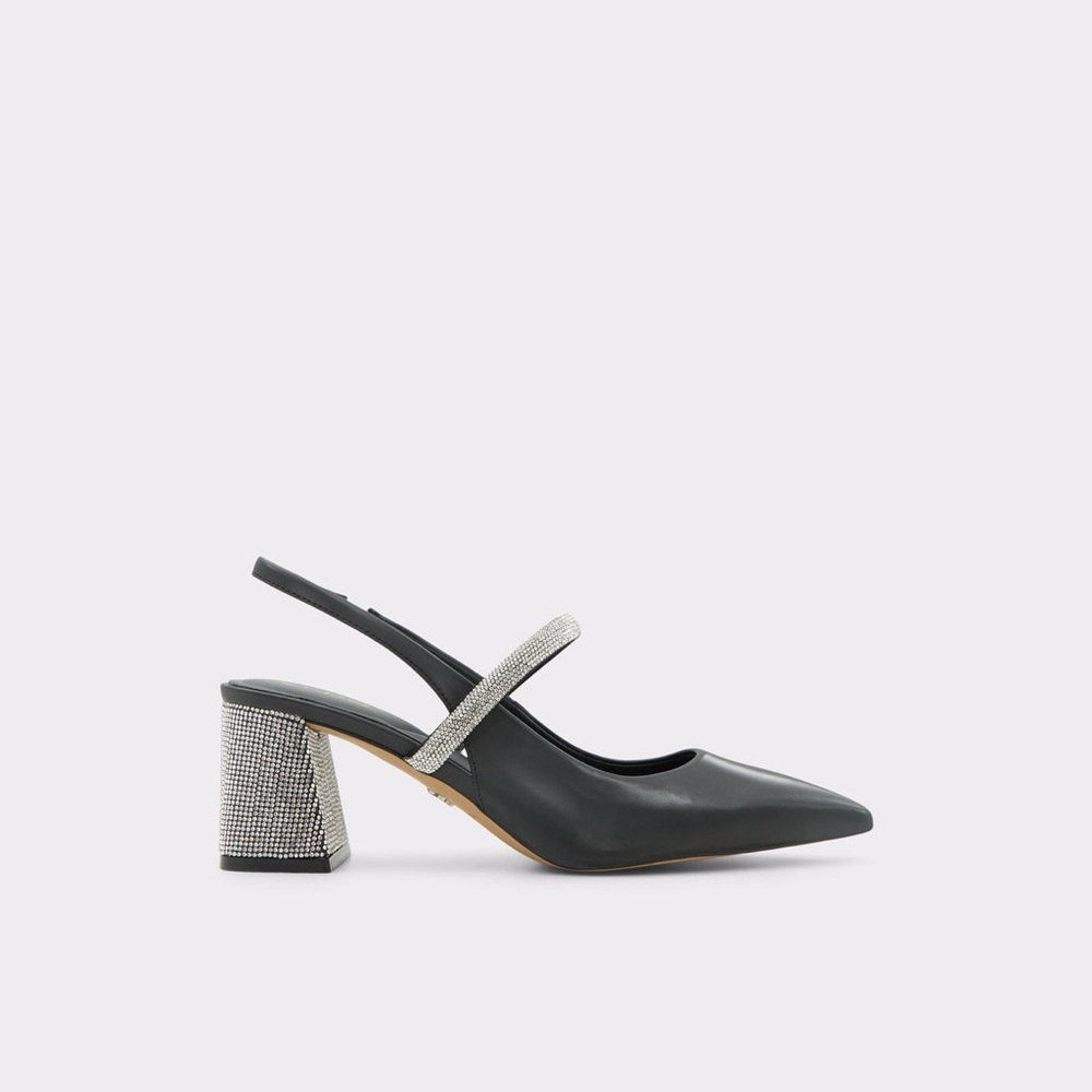 Aldo Sparkly Slingback Block Heel